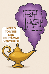 Venttiilit toiveiden ja tarpeiden perusteella